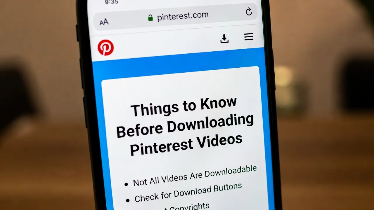 Things to Know Before Downloading Pinterest Videos